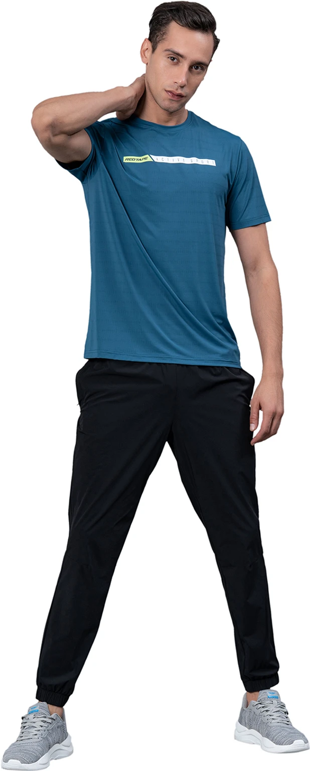 PARX Men Solid Polo Neck Cotton Blend Red T-Shirt
